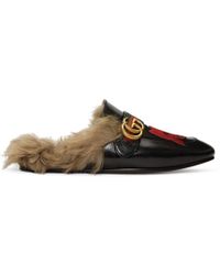 Gucci Black Skull New Princetown Loafers