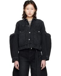 Sacai - Pipe Sleeves Denim Jacket - Lyst