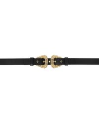 Versace - Black Logo Belt - Lyst