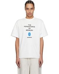 Adererror - T-Shirt Product. 49 Blanc À Image Net - Lyst