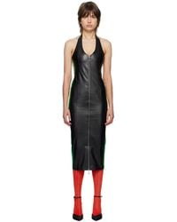 Miaou - Black Hannah Jewett Edition Harlow Faux-leather Midi Dress - Lyst