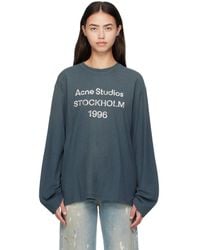 Acne Studios - Long Sleeve Logo T-Shirt - Lyst