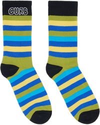 Lanvin - 'Curb' Striped Cotton Socks - Lyst