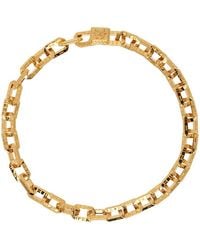 Versace - Greca Quilting Necklace - Lyst