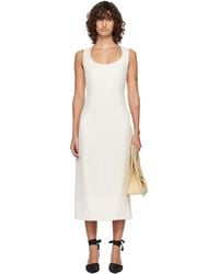 Jacquemus - Off- 'The Tablier' Midi Dress - Lyst