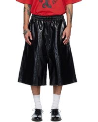 Lu'u Dan - Bball Faux-Leather Shorts - Lyst