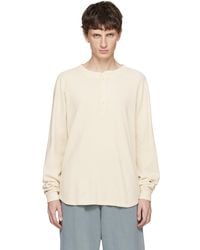 Les Tien - Off- Baseball Hem Henley - Lyst
