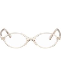 Miu Miu - Transparent Miu Regard Glasses - Lyst