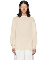 Jil Sander - Off-white Patch Sweater - Lyst