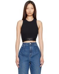 Givenchy - Cropped Cotton Tank Top - Lyst