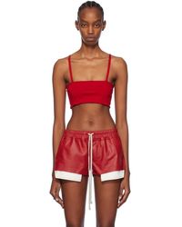 Rick Owens - Red Bandeau Tank Top - Lyst