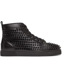 christian louboutin high top black