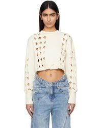 Feng Chen Wang - Off- Cutout Sweater - Lyst