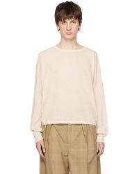 Lemaire - Off-white Boxy Sweater - Lyst