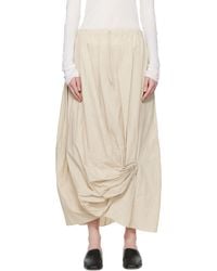 Lauren Manoogian - Off- Twist Midi Skirt - Lyst