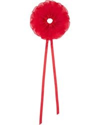 MERRMA - Ssense Exclusive Orchid Pleated Organza Scrunchie - Lyst
