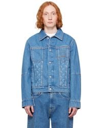 Marine Serre - Moon Laser Denim Trucker Jacket - Lyst