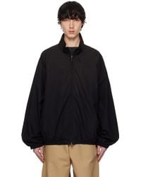 Acne Studios - ブラック ロゴ ジップアップジャケット - Lyst