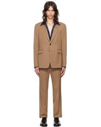 Dries Van Noten - タン ウール シングルスーツ - Lyst