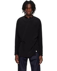RAINMAKER KYOTO Band Collar Dougi Shirt in Black for Men | Lyst