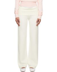 Skims - Off- 'Sweater Knits' Foldover Lounge Pants - Lyst