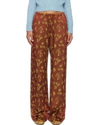 Dries Van Noten - Elasticated Jacquard Trousers - Lyst