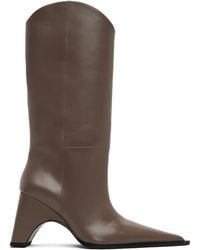 Coperni - Taupe Cowboy Bridge Tall Boots - Lyst