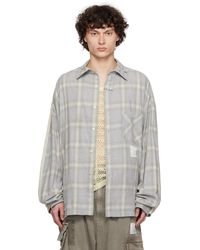 Maison Mihara Yasuhiro - 2 Shirts Combined Long Sleeve Shirt - Lyst