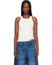 Maison Kitsuné - Paris' Ribbed Tank Top - Lyst