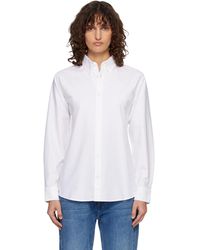 A.P.C. - Chemise Kayla Blanche - Lyst