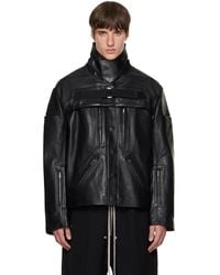 Rick Owens - Tower 2 Piece Leather Mac Jacket & Vest - Lyst