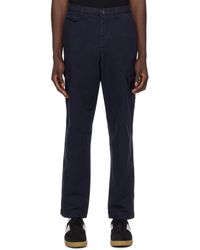 PS by Paul Smith - Navy Flap Pocket Cargo Pants - Lyst