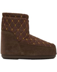 Moon Boot - Brown Icon Low Nolace Quilted Boots - Lyst
