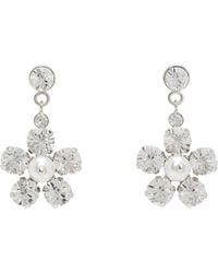 Simone Rocha - Mini Daisy Drop Earrings - Lyst