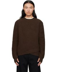 J EONGL I - Wool 2Layer Knit Sweater - Lyst