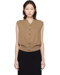 Cordera - Khaki Flecked Cotton Waistcoat - Lyst