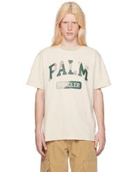 Moncler Genius - Moncler X Palm Angels Beige T-shirt - Lyst