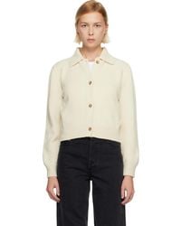 A.P.C. - Polo Shirt Collar Cardigan - Lyst