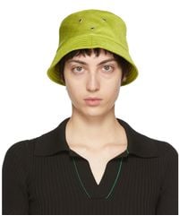 Bottega Veneta - Yellow Intreccio Jacquard Bucket Hat - Lyst