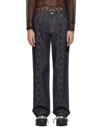 ANDERSSON BELL - Patchwork Wave Tuck Jeans - Lyst