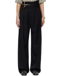 Chloé - Wool Grain De Poudre High-Rise Tailored Trousers - Lyst