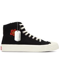 KENZO - Black Paris Boke Flower Sneakers - Lyst