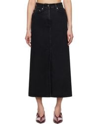 Loulou de Saison - Rona Denim Maxi Skirt - Lyst