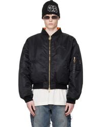Vetements - Leather Crosses Bomber Jacket - Lyst