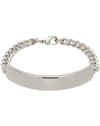 A.P.C. - . Silver Darwin Curb Chain Bracelet - Lyst