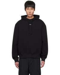 HUGO - Logo Print Cotton-Terry Hoodie - Lyst