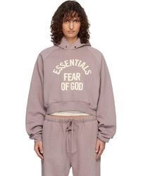 Fear Of God - Campus 90's Cropped Raglan Hoodie - Lyst