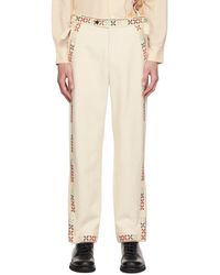 Bode - Off-white Prisma Trousers - Lyst