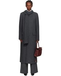 MM6 by Maison Margiela - Wool Coat - Lyst