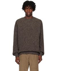Sunspel - Brown Chunky Sweater - Lyst